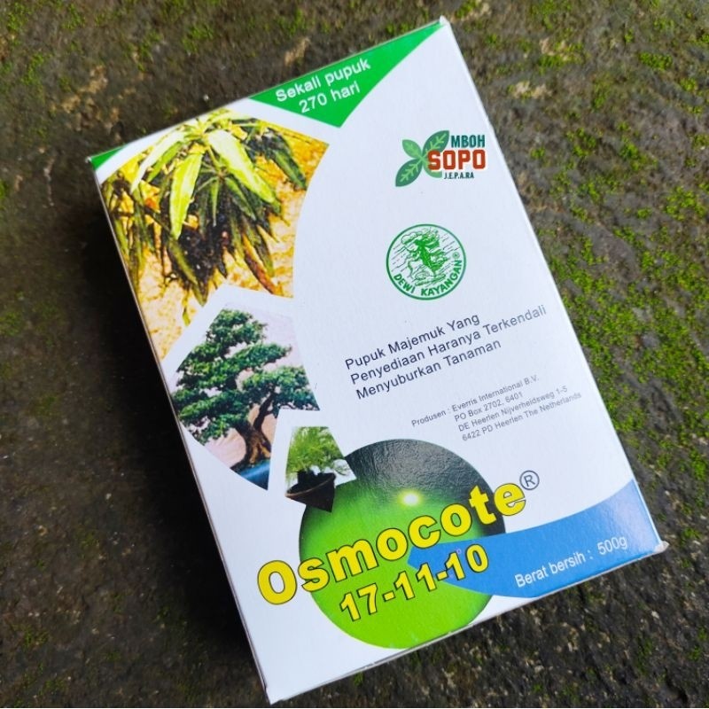 PUPUK DEKASTAR OSMOCOTE 17-11-10, KEMASAN 500 GRAM