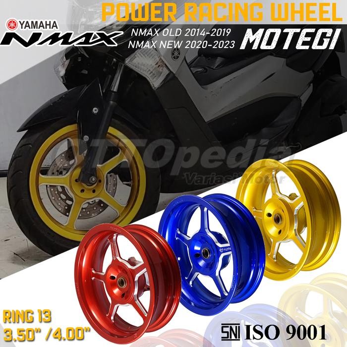 cusss order] Velg Power Yamaha NMAX Old/ NMAX New 2020 / NMAX TURBO / NMAX NEO Motegi Ring 13 Lebar