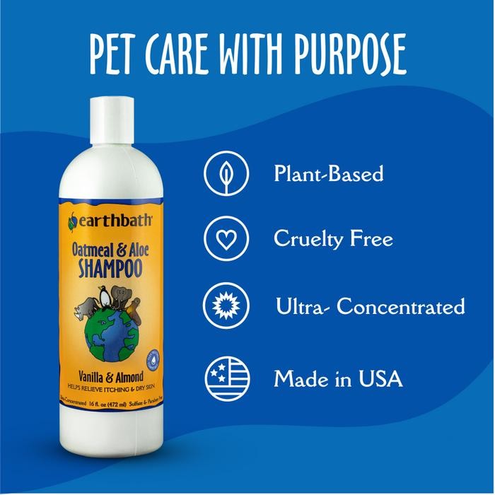 Earthbath Oatmeal & Aloe Dog Shampoo - Shampoo Anjing
