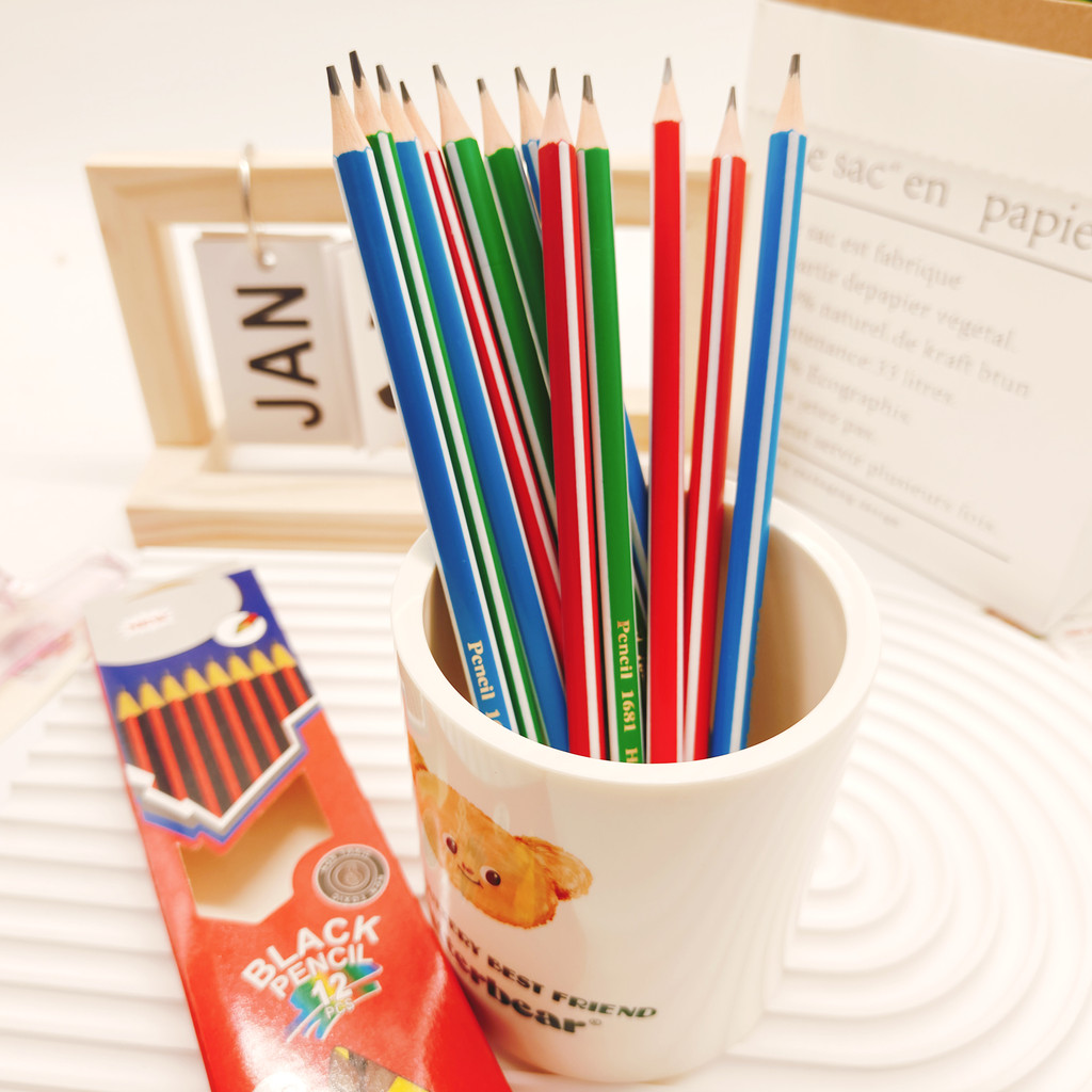 

12Pcs Stationery Set Hb Pencil Student Stationery School Gift Daily Use Painting Sketch With Eraser