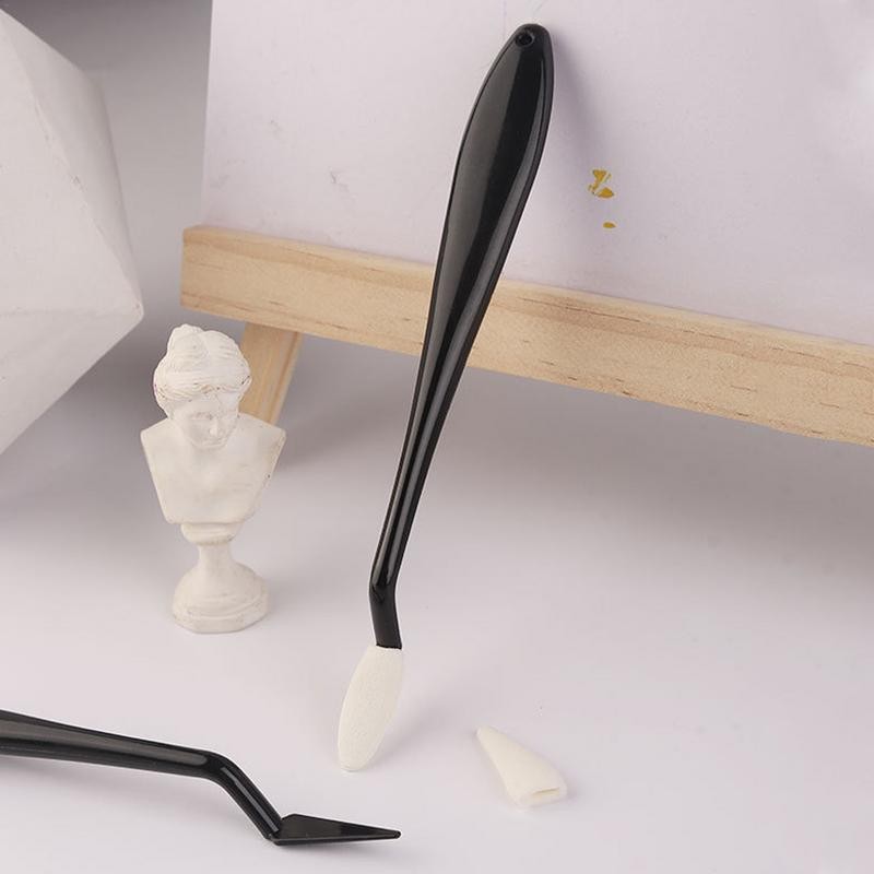 

Blending Stumps Sketch Wiper Replacement Multipurpose Ergonomic Sketch Wipe Scrapers With Rub Sponge