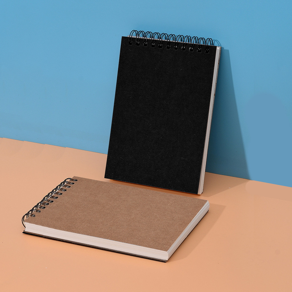 

A6 Sketchbook 30 Sheets 160G Spiral Notebook Wooden Pulp Sketching Paper Pad Inner Blank Drawing