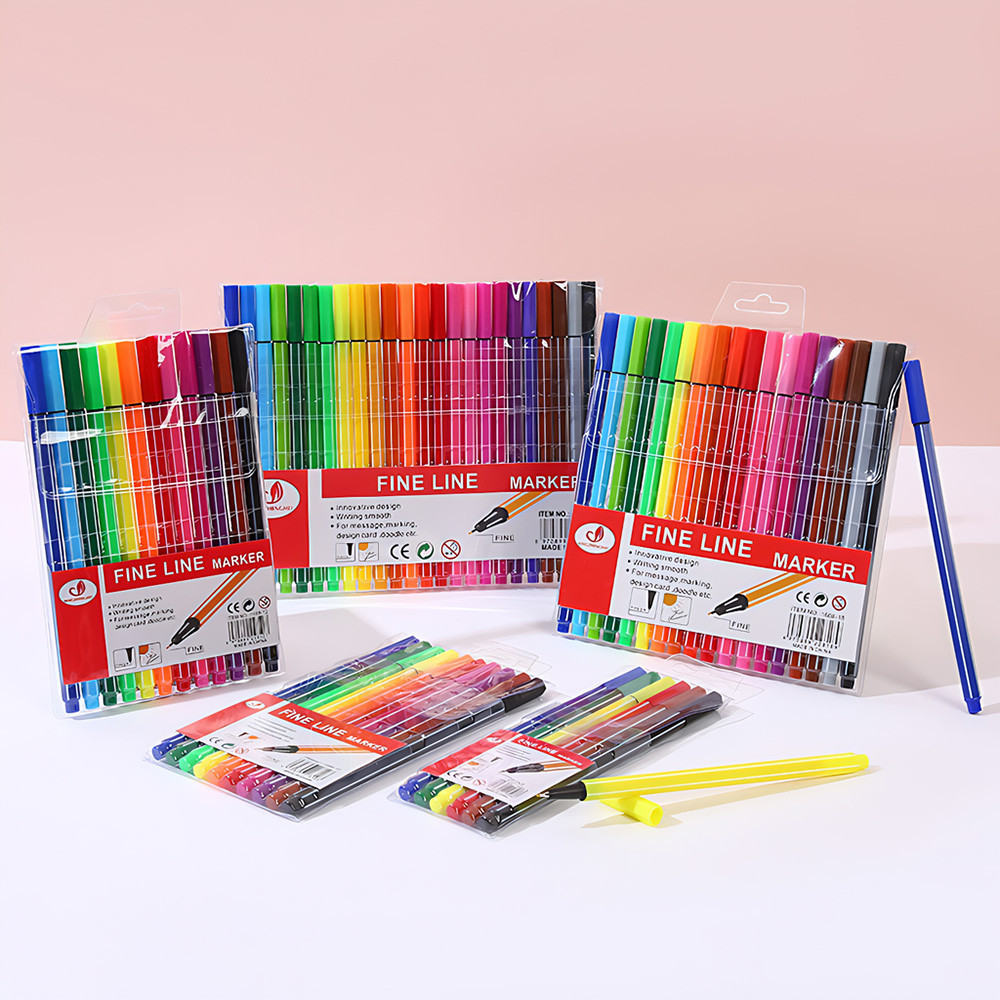 

6/12/18/24 Colors Colorful Fineliner Marker Set Water-Based Micron Pens For Drawing Painting Manga