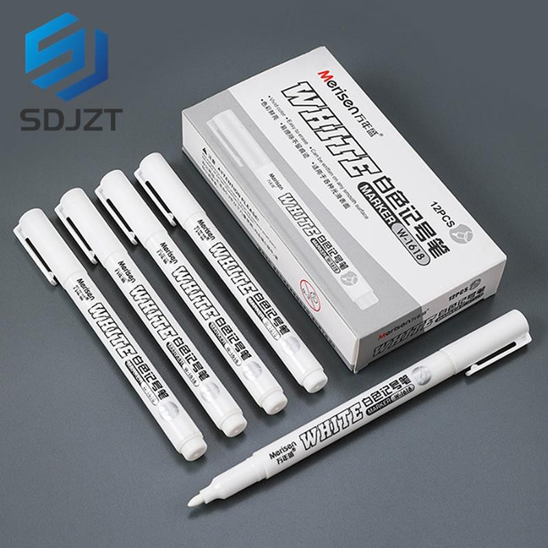 

White Marker Pen Alcohol Paint Oily Waterproof Tire Painting Graffiti Pens Permanent Gel Pen For
