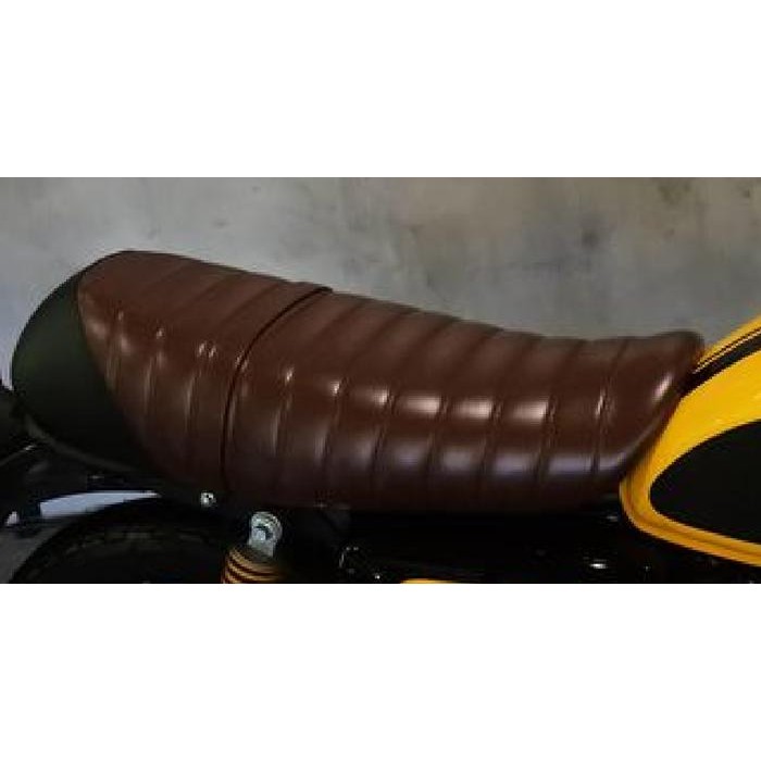 kulit jok CAFE W175 model japs garis samping sarung jok motor W175