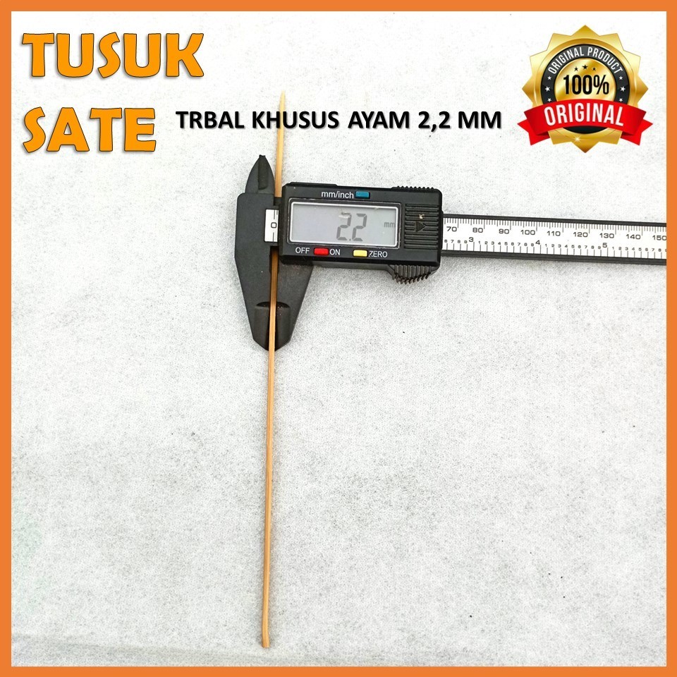 Terapitrendy Tusuk Sate Kotak Dan Bulat Kiloan Ayam Kambing Ukuran 22 Cm Ayam Tebal 2,2 Mm Kambing