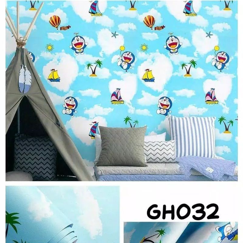 Terapitrendy Wallpaper Doraemon Wallpaper Dinding Kamar Anak Cowok M2M Wallpaper Wallpaper Karakter