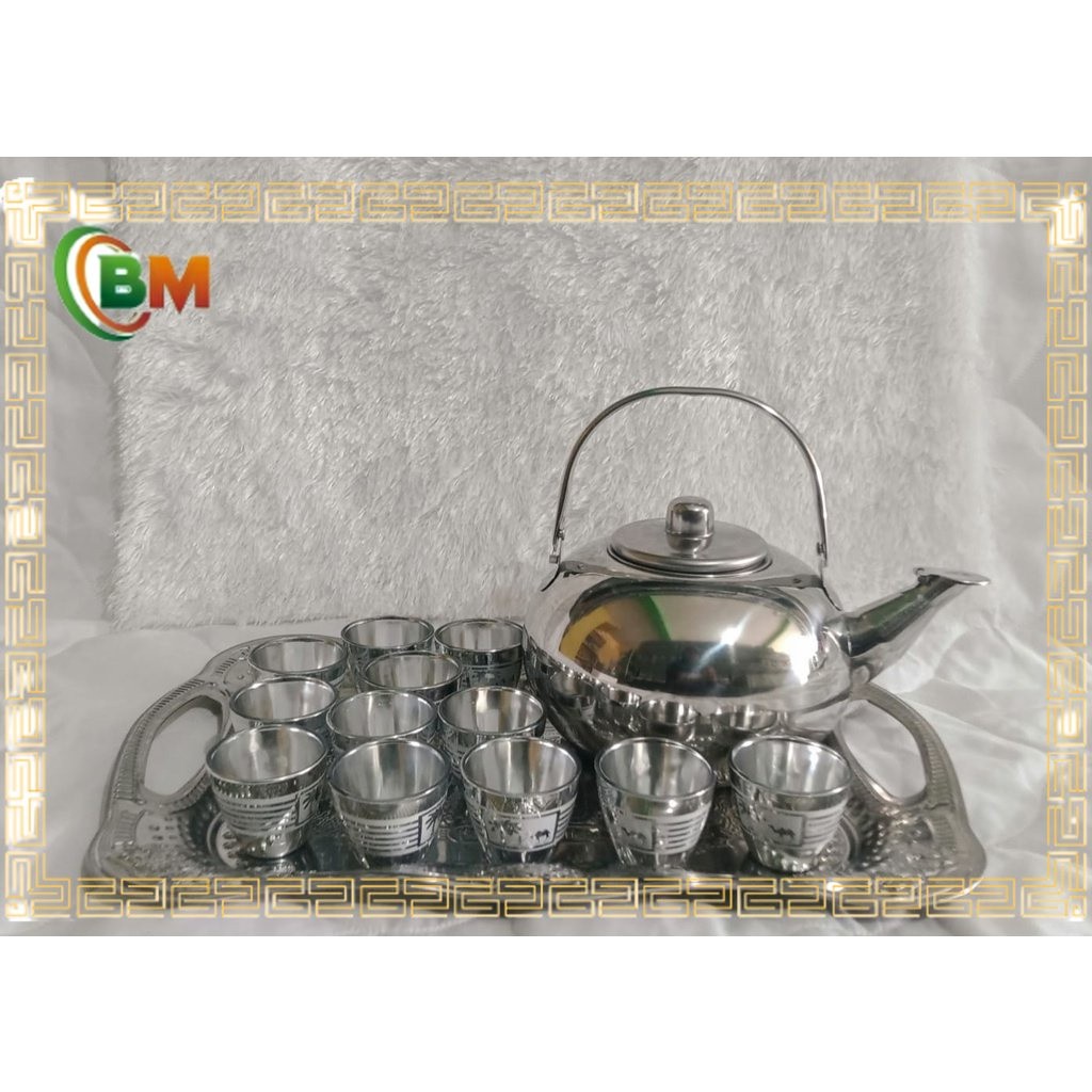 Terapitrendy  Teko, Gelas Dan Nampan Untuk Air Zam Zam Haji Umroh