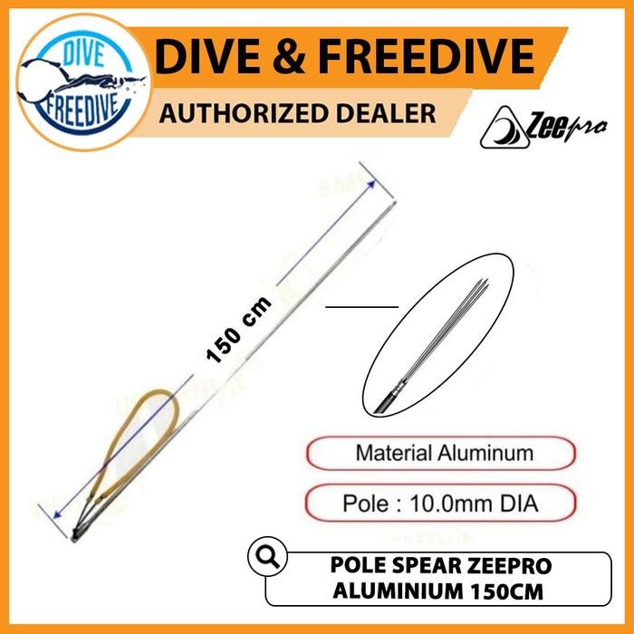 Pole Spear Aluminium 150Cm Zeepro With Prong Panah Ikan Spearfishing