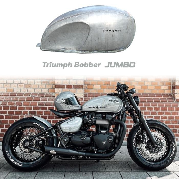 Tangki Motor Custom Model Triumph Boneville Bahan Caferacer Bobber Scrambler