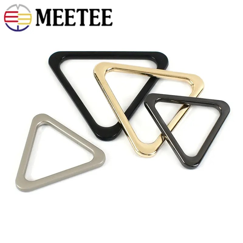 

10/30Pcs Metal Triangle Ring Buckles Bikini Belts Hook Clasp Connector Handbag Bag Strap Luggage