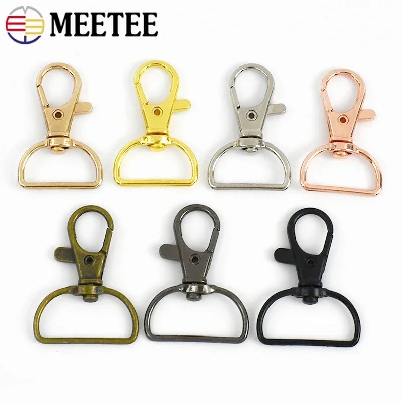 

10/30/50Pcs 20Mm/25Mm Metal Lobster Clasps Bag Strap Swivel Trigger Buckles Diy Clip Snap Hook