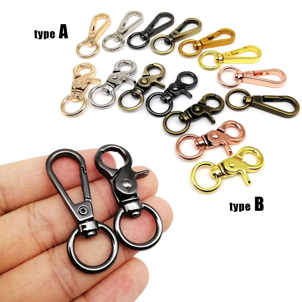 

High Quality Pendant Key Ring Leather Bag Handbag Shoulder Strap Belt Clasp Trigger Buckle Dog Chain