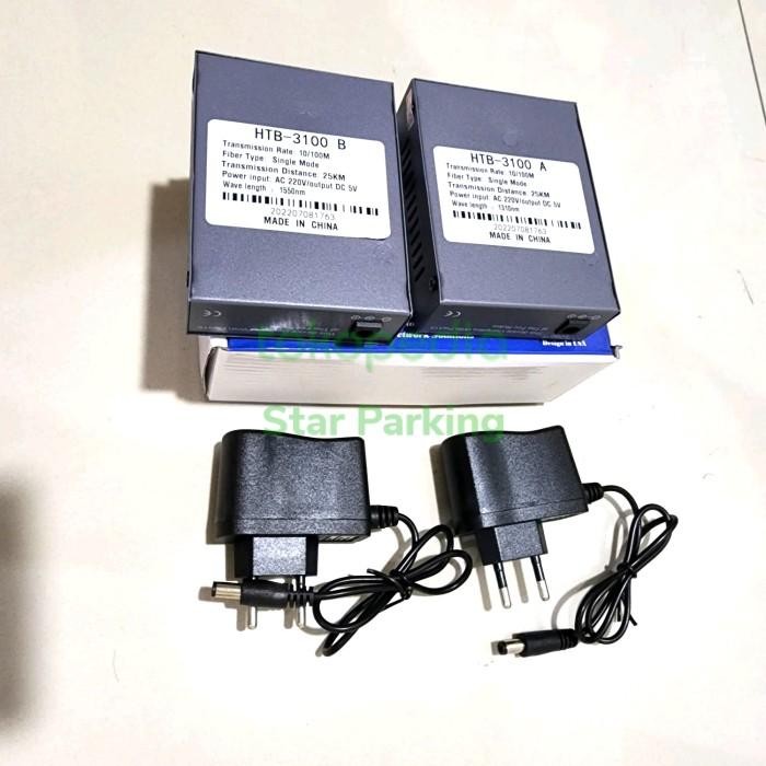 Media Converter Htb 3100 Ab Ht3100 25Km Sc Netlink 10/100Mbps