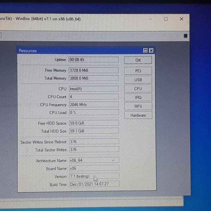 Dom Msata Mikrotik X86_64Bit Bebas Upgrade Downgrade