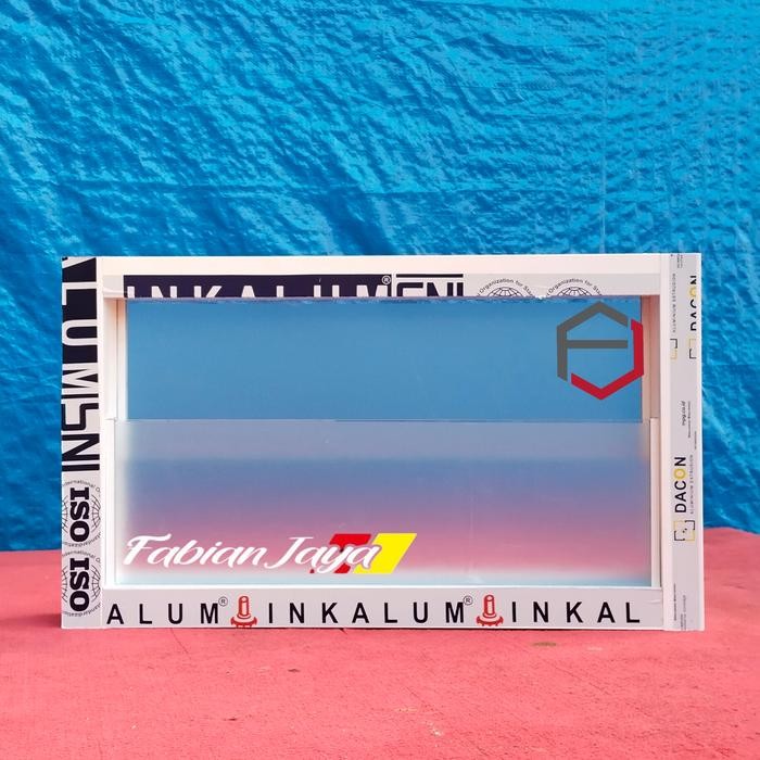 Boven kaca zig-zag kamar mandi penerang dan pentilasi udara 35X60