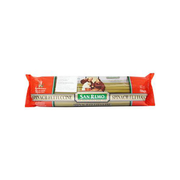 SANREMO PASTA FETTUCINI SPINACH 13 500 G