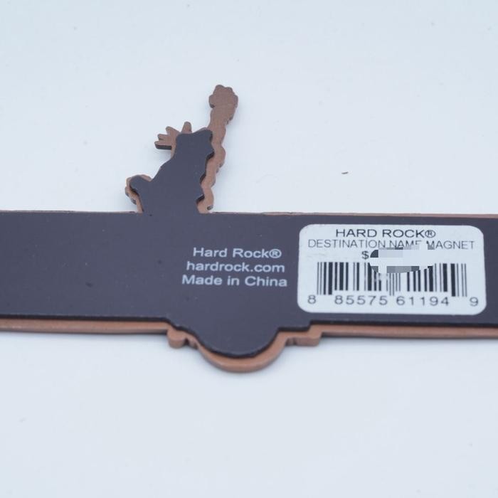 Hard Rock Cafe Nyc New York Usa America Destination Name Magnet Merandise Magnet Fridge Kulkas