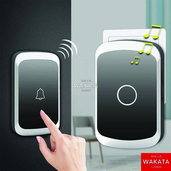 TerbaikTerlarisNIh- THOME Bel Rumah Tanpa Kabel / Bel Rumah Wireless Waterproof Door Bell Pintu 1