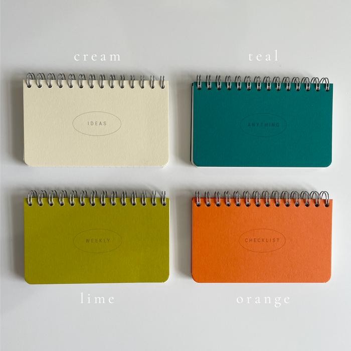 

AqibSaza Ring Notepad Palette Collection - Weekly Planner/Checklist/Ideas/Plain