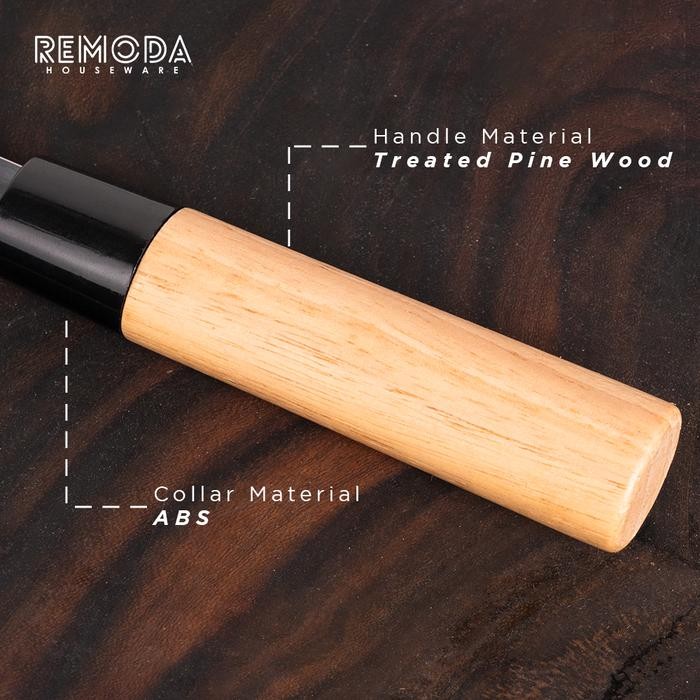 Remoda Pisau Dapur / Pisau Chef / Pisau Jepang Model Deba 7"