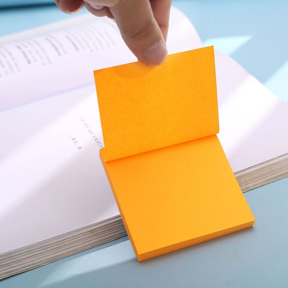 

100 Sheets Square Candy Color Sticky Note Self-Adhesive Memo Pad Office Index Stickers Bookmark Diy