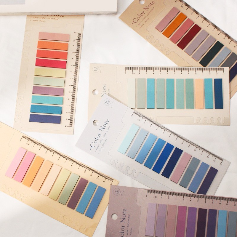 

6 Series Color Self Adhesive Memo Pad Sticky Notes Bookmark Point It Marker Memo Sticker Paper