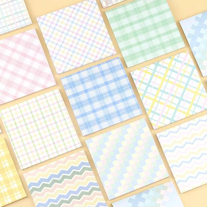 

4 Piece Lytwtw'S Cute Kawaii Oil Painting Starry Sky Sticky Notes Memo Pad Stationery Office School