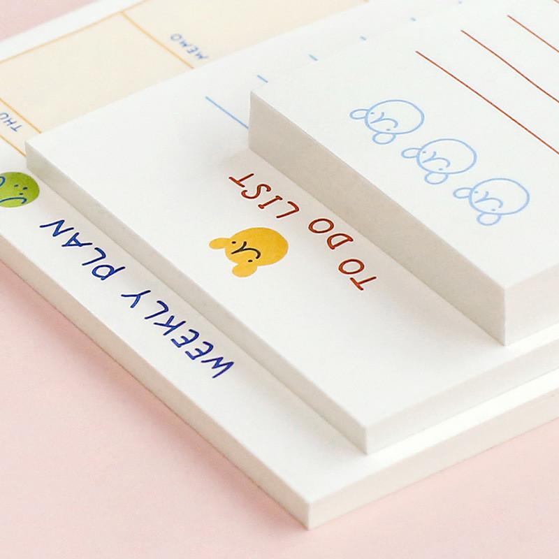 

1Pcs Single Optional Note Pad Todo List Plan Check-In Cute Ins Style Handbook Message Pad Cute