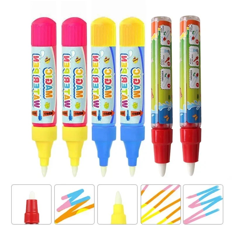 

Magical Water Drawing Pen Toy Pen Kid Painting Water Writing Mat Pen Doodle Pens Replacement Tool