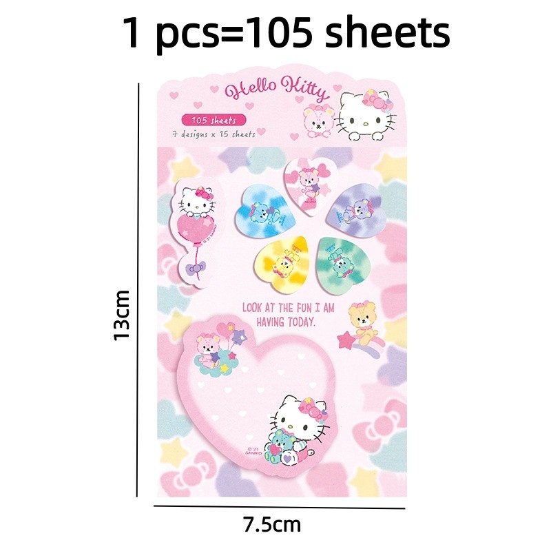 

Sanrio Kuromi Melody Memo Pad Cute Cinnamoroll Tuxedosam Xo Pochacco Sticky Note Notepad Planner