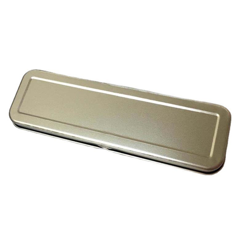 

Tinplate Stationery Box Metal Pen Box Gift Pen Box Storage Box Single Layer Pencil Case Pencil Bag