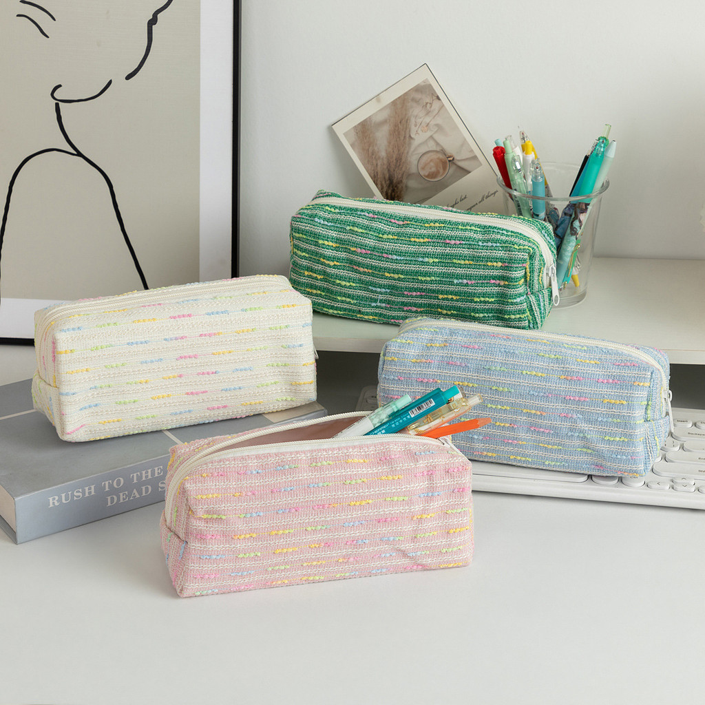 

Ins Style Pencil Case Classic Style Large Capacity Student Pencil Case Pencil Case Portable Buggy