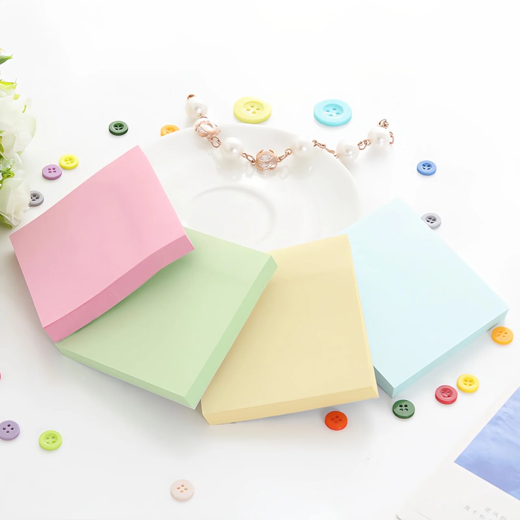 

100 Sheets Student Posted It Memo Color Sticky Notes Posits Paper Stickers Notepad Notebook School