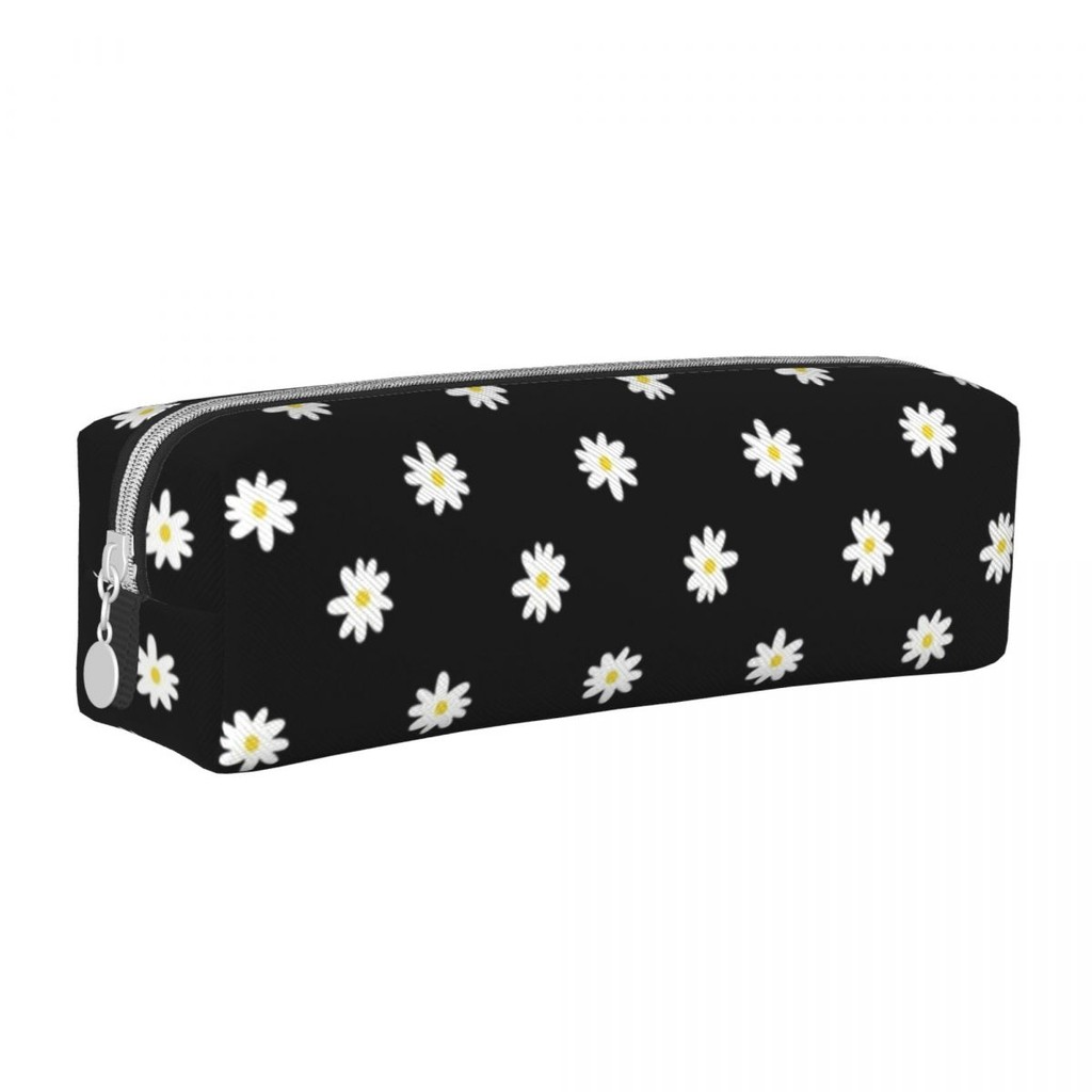 

Daisy Flower Pencil Case Classic Floral Pen Box Bags Student Big Capacity School Supplies Gift