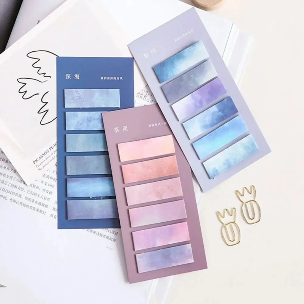 

120Pc Index Tabs Self Adhesive Page Markers Transparent Waterproof Sticky Notes Classify Files Flags