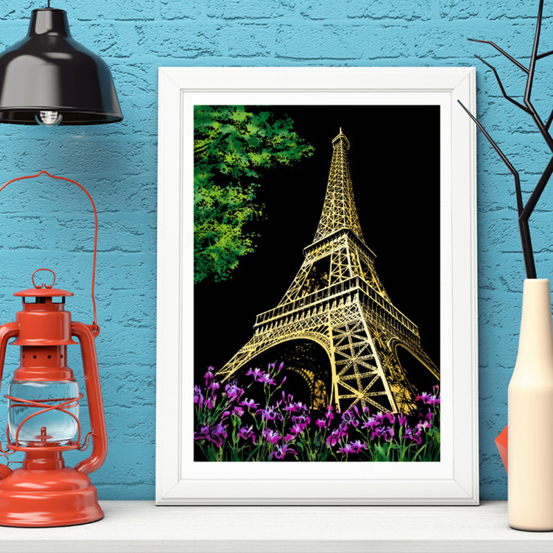 

Kids Diy Scratch Paintings Magic City Art Drawings Baby Educational Toys Child Birthday Gifts Room