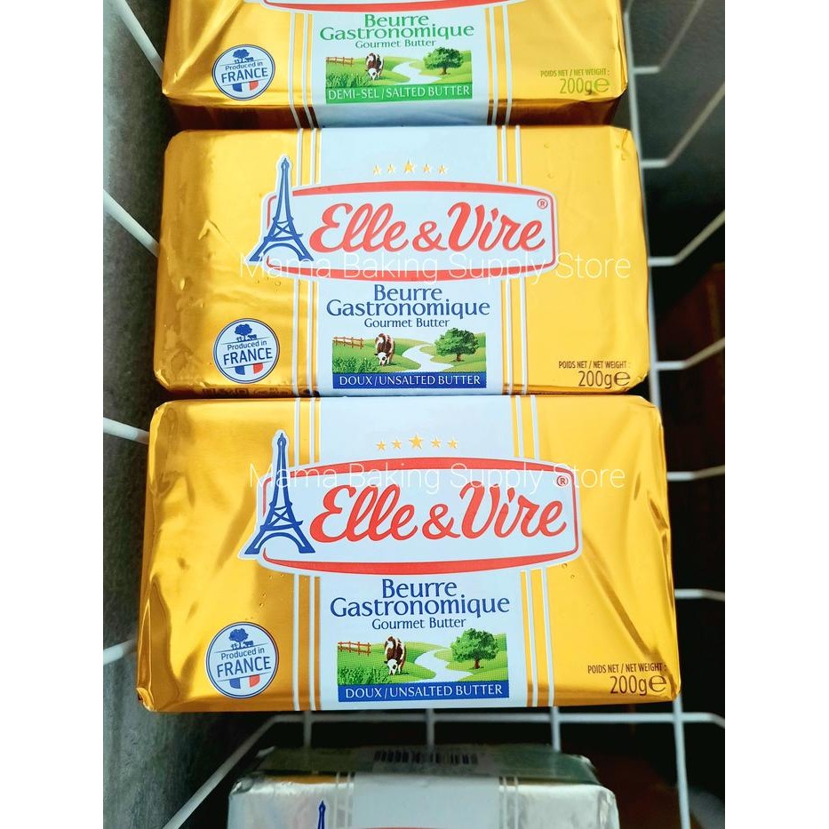 

ELLE & VIRE Elle and Vire Doux Mentega UNSALTED Gourmet Butter 200 gr