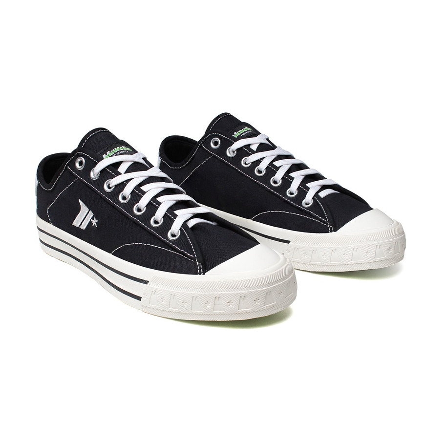 Mavelin Nitro Low Black White - Sepatu Sneakers Casual Pria Wanita