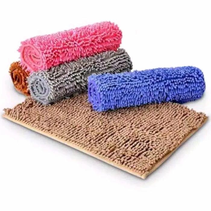 Baru Stok Keset Kaki Microfiber Keset Cendol Keset Cendol Super Tebal Kamar Mand