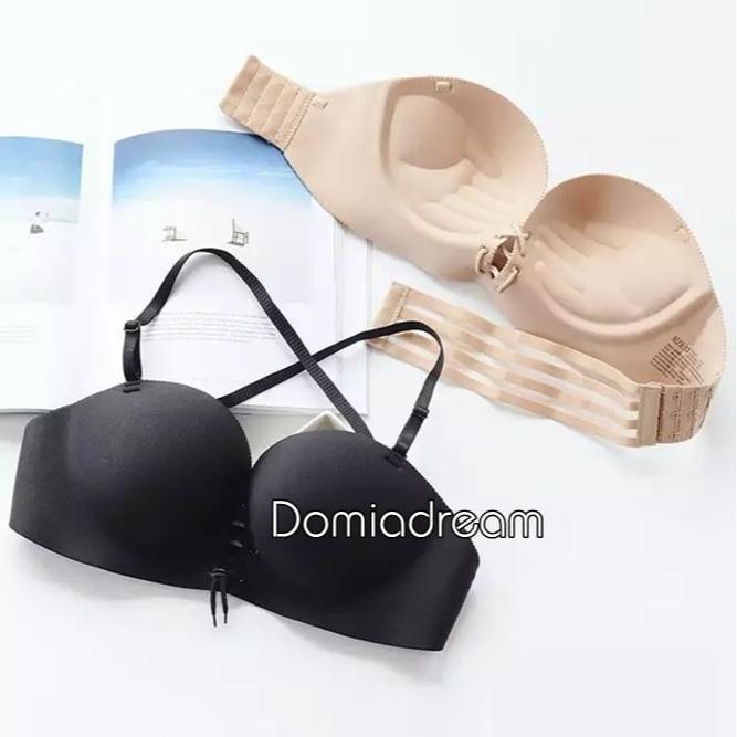 Satinya- Bra Seamless Ada Kawat Bra Busa Tebal Pushup Tali Depan