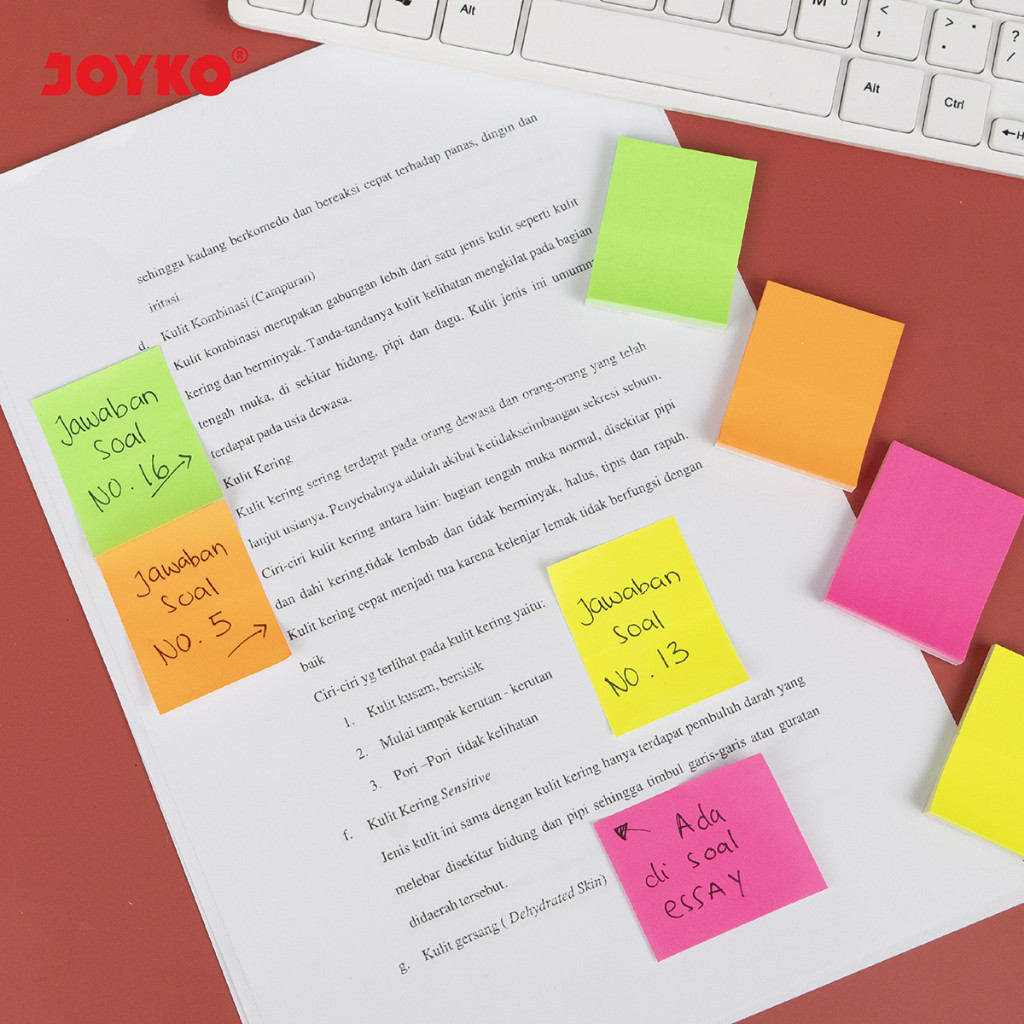 

Joyko Memo Stick Sticky Notes Kertas Memo Joyko Tempel 4 Warna MMS-31 - RAJA BIGBOX