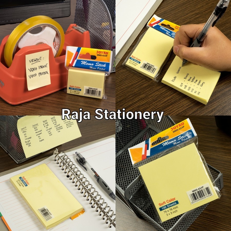 

JOYKO MEMO STICK STICKY NOTES / KERTAS MEMO JOYKO TEMPELAN CATATAN NOTE MURAH BERKUALITAS - RAJA BIGBOX