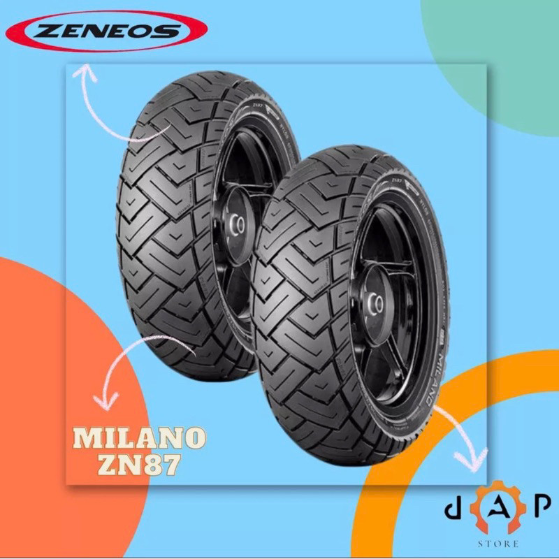 PAKET BAN MOTOR NMAX // ZENEOS MILANO 110/70-13 & 130/70-13 TUBELESS // BAN MOTOR NMAX STANDAR