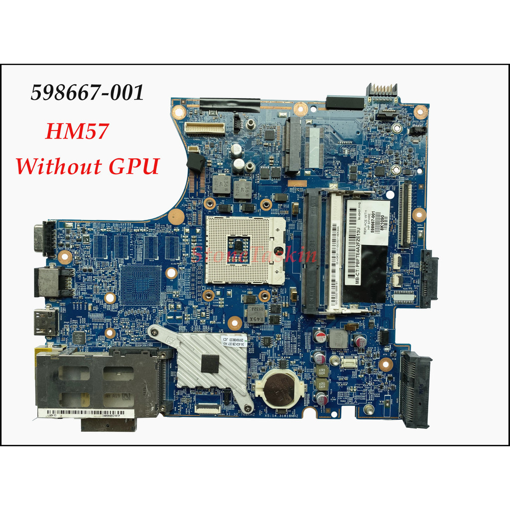 Genuine 598667-001 For HP Probook 4520S 4720S Laptop Motherboard H9265-1 48.4GK06.011 HM57 rPGA989 D