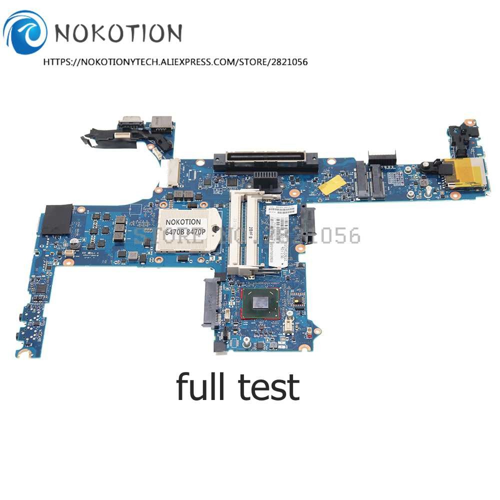 NOKOTION For HP Elitebook 6470B 8470P Laptop Motherboard HM76 DDR3 HD GMA 686036-001 686036-601 6860