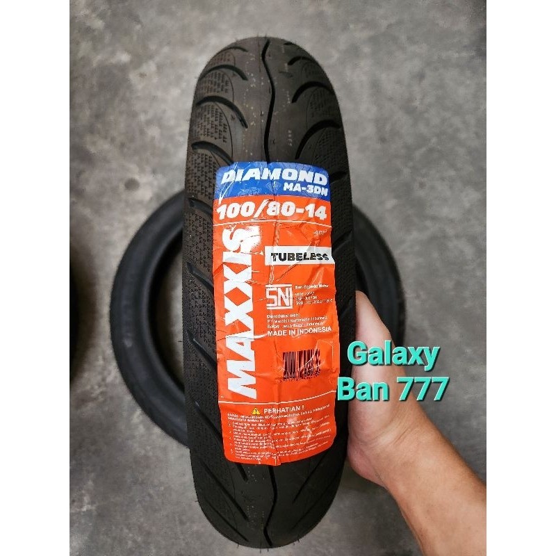 Ban Motor Maxxis Diamond MA-3DN 100/80-14 Tubeless Ban Belakang Vario 150