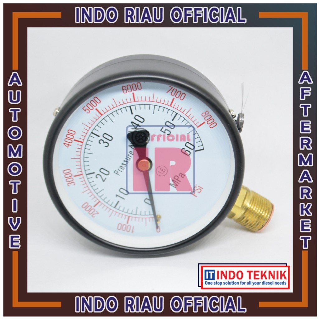 Pressure Gauge Nozzle Tester S60H Metering Tekanan 60 MPA 8000 PSI