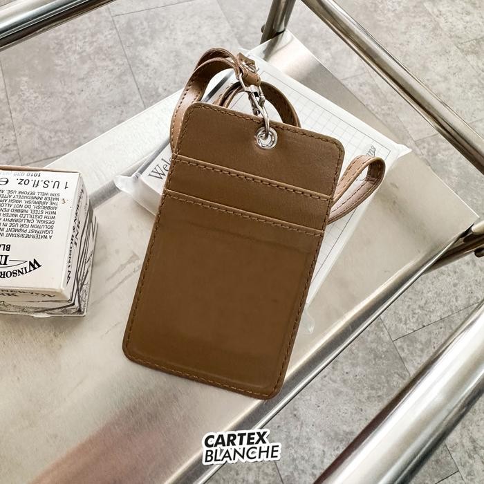 

Cartexblanche Lanyard Polos Card Holder Unisex Name Tag Premium Pria & Wanita