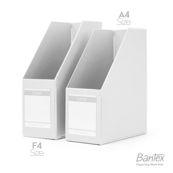 

Bantex Box File / Magazine File A4 F4 Folio Extra Jumbo 120 mm White